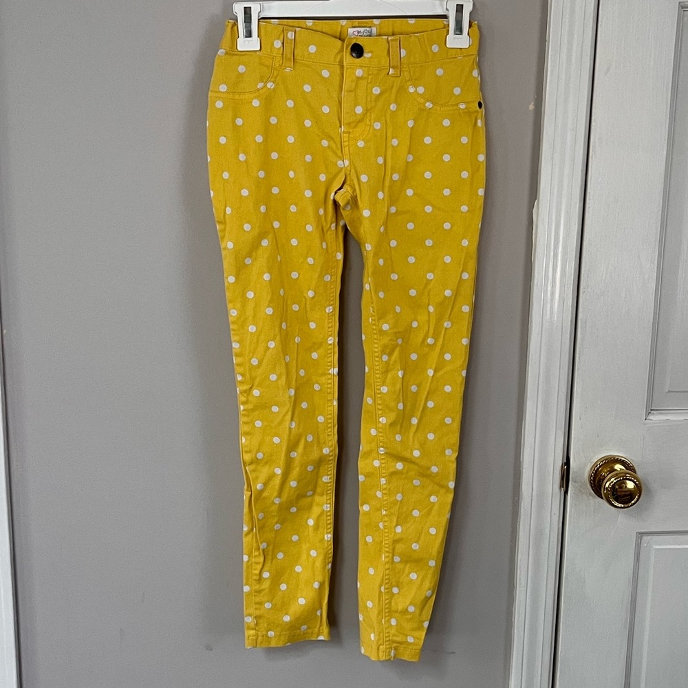 Girls Pants Children’s Place Yellow Polka Dot 12